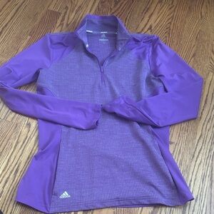 Adidas Vibrant Purple Quarter-Zip Top